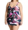 Raisins Curve Plus Size Stir It Up Zanzibar Tankini Swim Top G840445 - Image 5