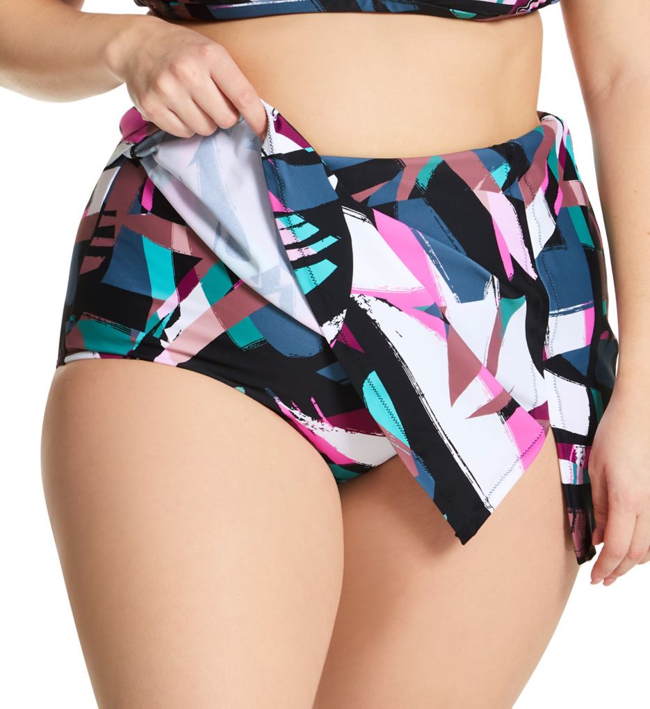 Plus Size Stir It Up Peru Skirt Swim Bottom-cs1