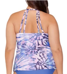 Plus Size Take A Trip Rosalie Tankini Swim Top Shadow 14W