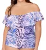 Raisins Curve Plus Size Take A Trip Tortuga Tankini Swim Top G840723