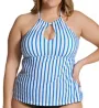 Raisins Curve Plus Size Coastal Rosalie Tankini Swim Top G840925