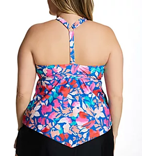 Plus Size Salt + Soul Trinidad Tankini Swim Top