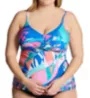 Raisins Curve Plus Size Porto Covo Aries Tankini Swim Top G841340 - Image 1