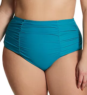 Plus Size Atlantic Solids Costa Swim Bottom Azul 14W