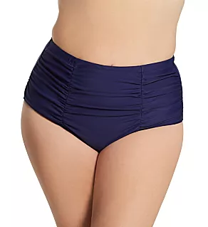 Plus Size Atlantic Solids Costa Swim Bottom Marianas 24W