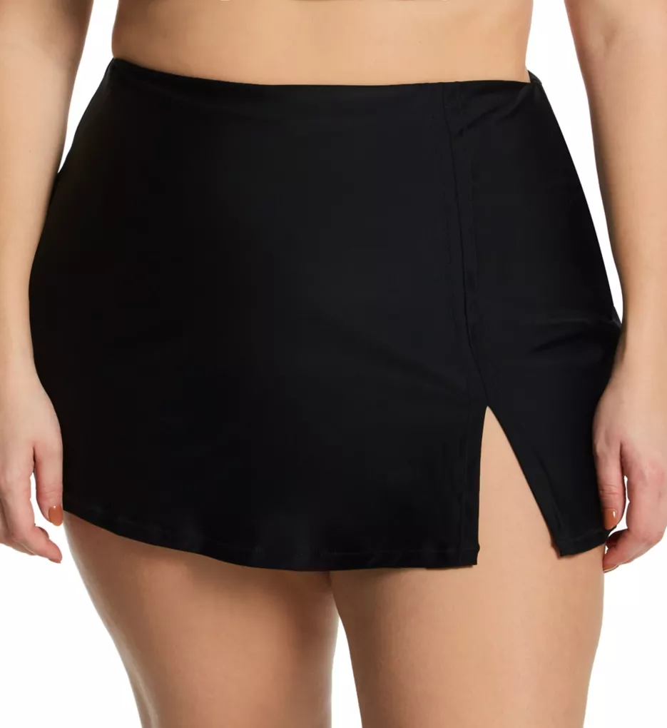 Plus Size Atlantic Solids Peru Skirt Swim Bottom