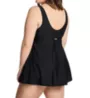 Raisins Curve Plus Atlantic Solids Lucia Plunge 1 Pc Swim Dress J840085 - Image 2