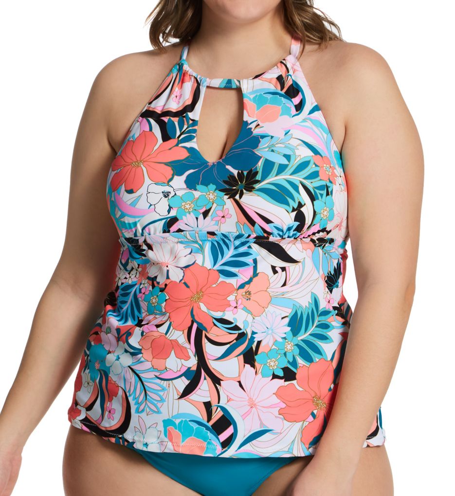 SOLID High Neck Tankini Top