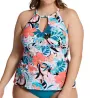 Raisins Curve Plus Size Bondi Rosalie High Neck Tankini Swim Top J840225