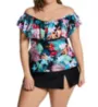 Raisins Curve Plus Size Sunny Isles Tortuga Tankini Swim Top J840323 - Image 5