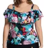 Raisins Curve Plus Size Sunny Isles Tortuga Tankini Swim Top J840323 - Image 1