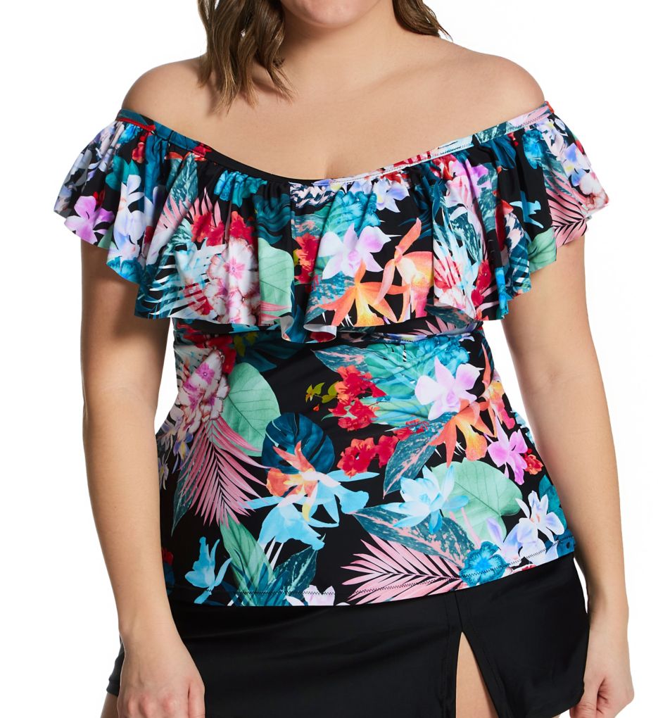 Plus Size Sunny Isles Tortuga Tankini Swim Top