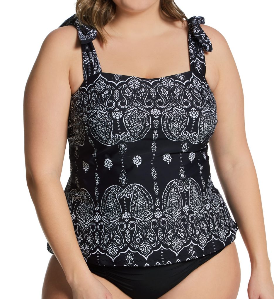 Plus Size Best Day Ever Tiempo Tankini Swim Top