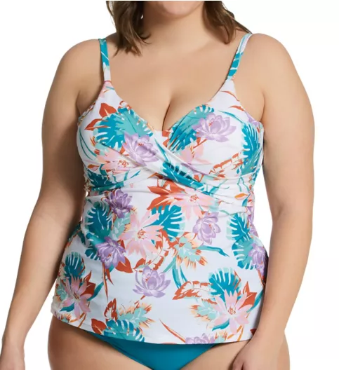 Raisins Curve Plus Size See You in Buzios Aries Tankini Swim Top J840740