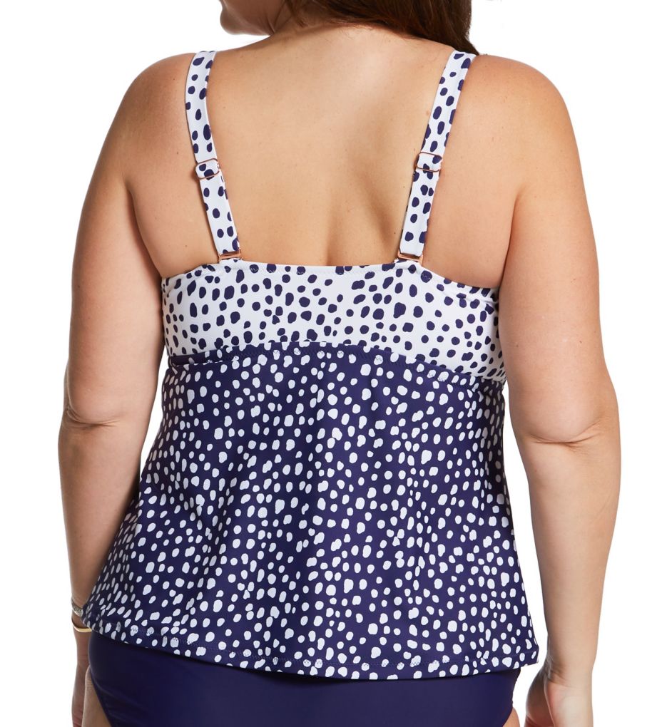 Plus Size Sunshine Coast Zanzibar Tankini Swim Top-cs2