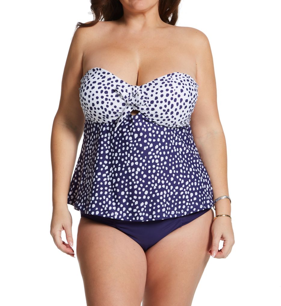 Plus Size Sunshine Coast Zanzibar Tankini Swim Top Marianas 16W by