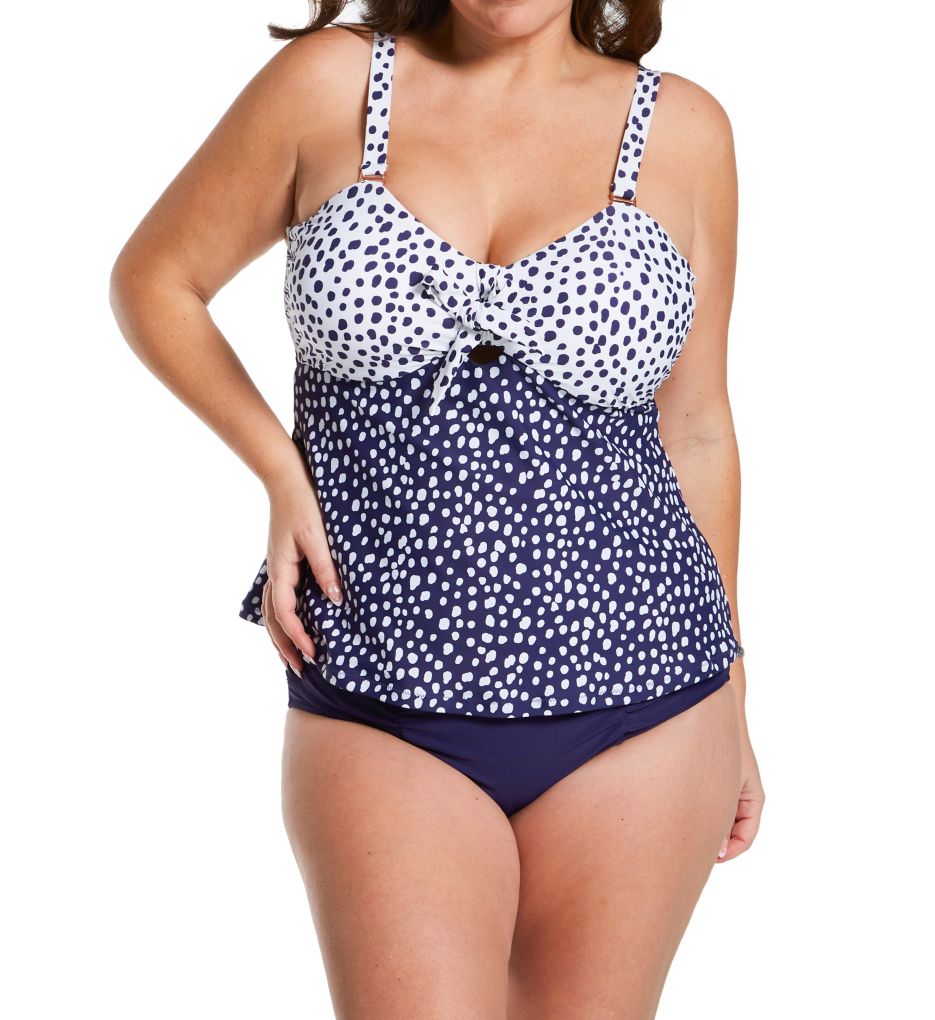 Plus Size Sunshine Coast Zanzibar Tankini Swim Top-cs4