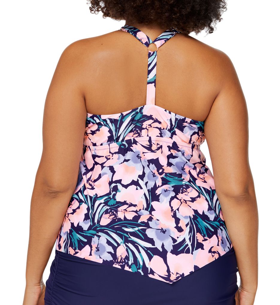 Plus Size In The Soul Trinidad Tankini Swim Top-bs