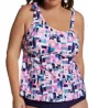 Raisins Curve Plus Size Calabasas Marita Tankini Swim Top J841431 - Image 1