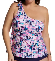 Plus Size Calabasas Marita Tankini Swim Top