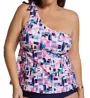 Raisins Curve Plus Size Calabasas Marita Tankini Swim Top J841431