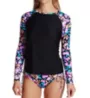 Raisins Salt + Soul Back Zip Rashguard Swim Top G710193 - Image 4