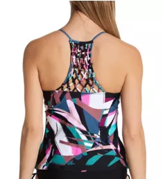 Stir It Up Macrame Back Camisole Tankini Swim Top