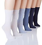 Lauren Roll Top Trouser Sock - 6 Pack