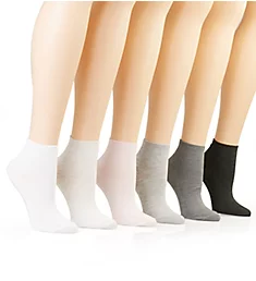 Short Rib Low Cut Sock - 6 Pack Blush O/S