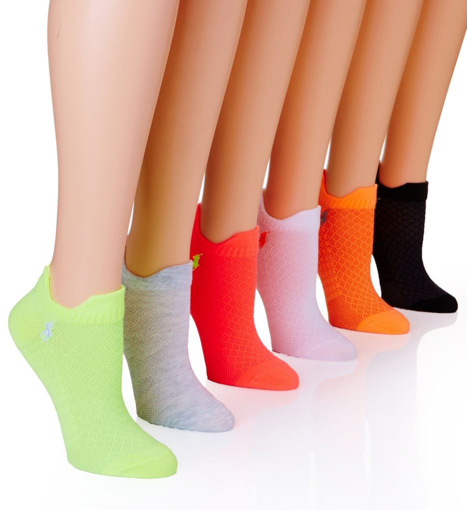 Polo Flat Knit Double Tap 6-Pack w/ Mesh