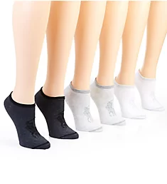 Heather Polo Player Low Cut Socks - 6 Pack Bast O/S