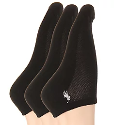 RL Sport Cushion Foot Sock - 3 Pair Pack Black O/S