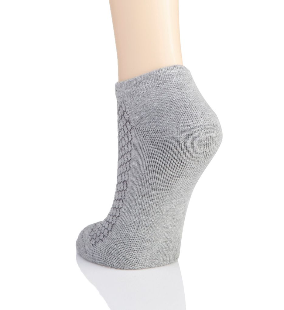 Cushioned Sole Honeycomb Mesh Low Sock - 3 Pack-bs