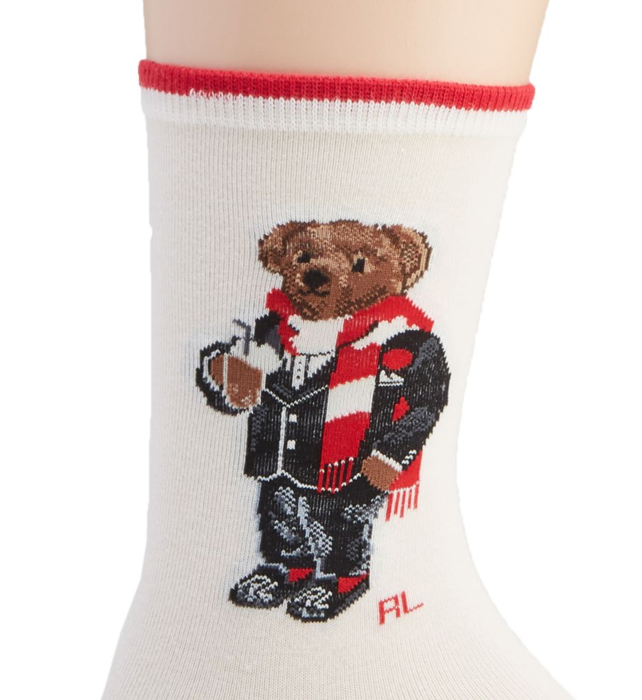 Holiday Hot Cocoa Bear Trouser Sock-cs1