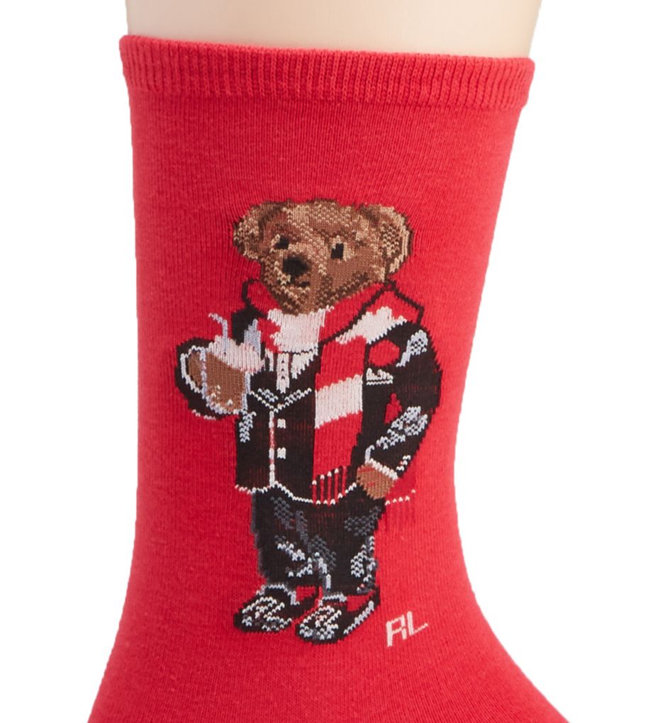 Holiday Hot Cocoa Bear Trouser Sock-cs2