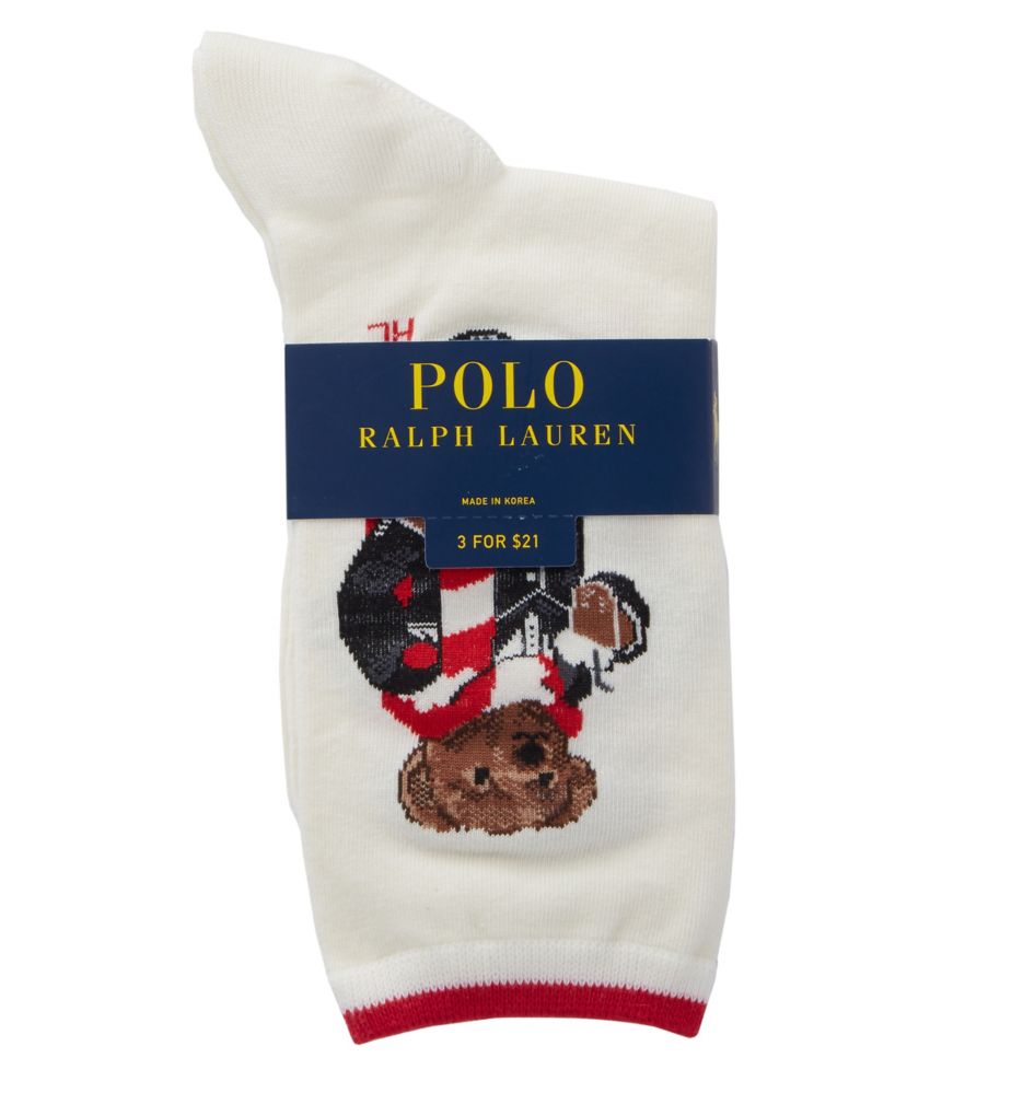 Holiday Hot Cocoa Bear Trouser Sock-fs