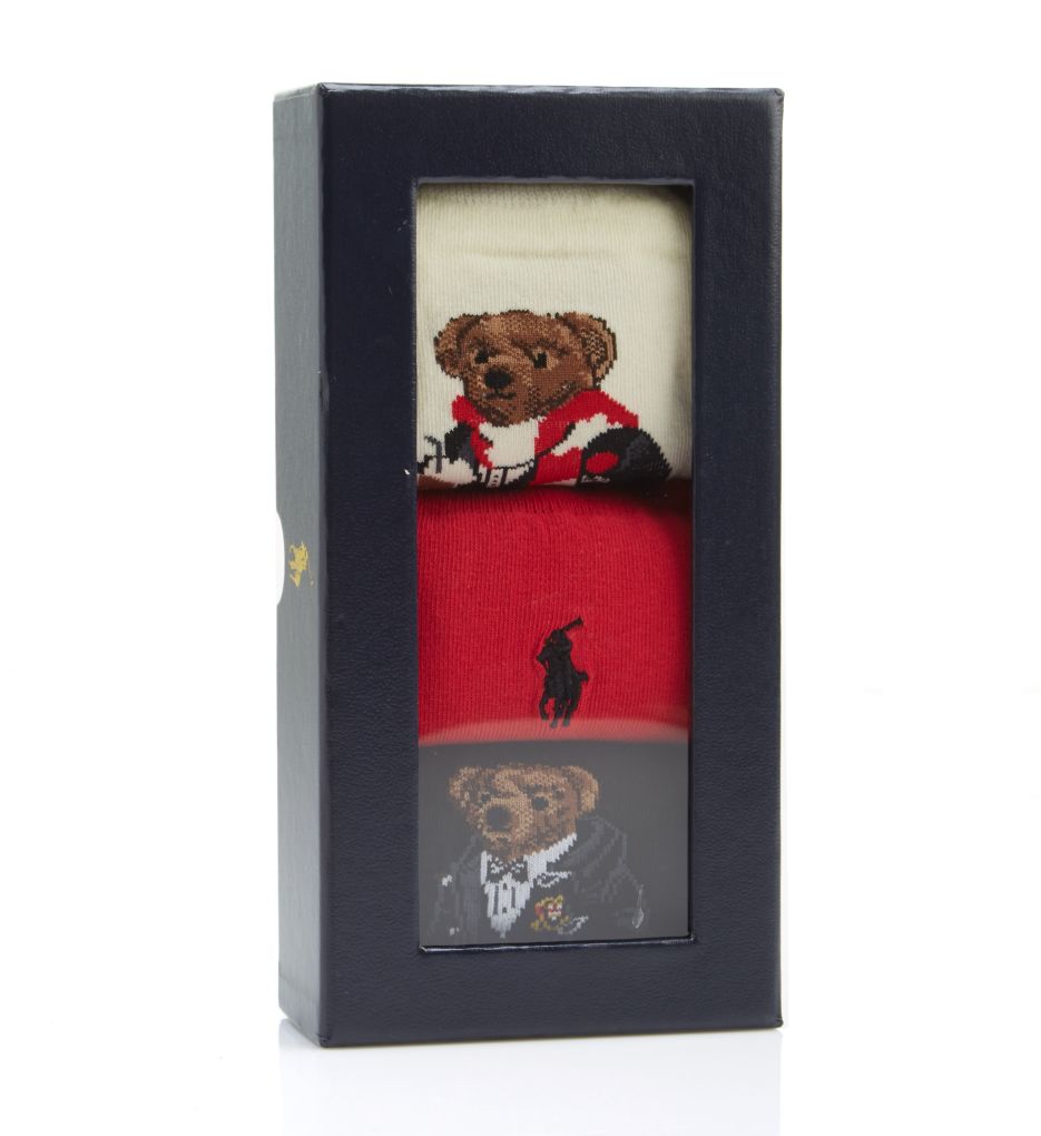 Hot Cocoa Bear Sock Gift Box - 3 Pair Pack-fs