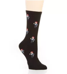 Martini Bear Crew Sock Black O/S