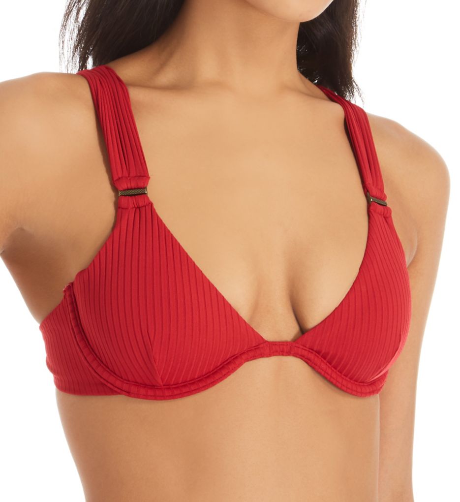 red underwire bikini top