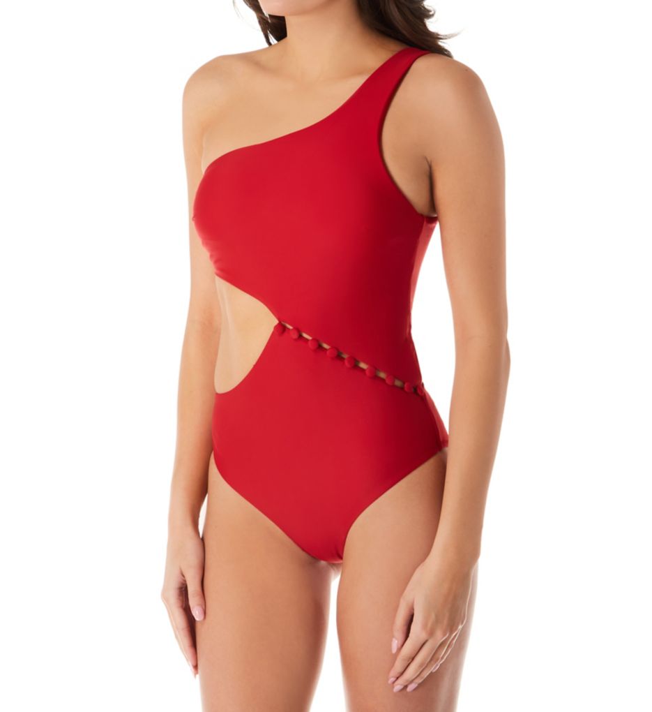 red carter one piece swimwear