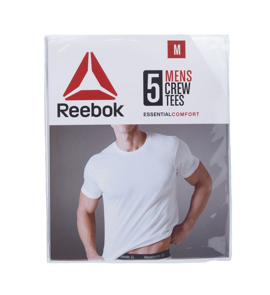 men's reebok 5 pack crew neck tees