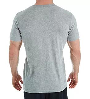 Sport Cotton Jersey V-Neck T-Shirts - 3 Pack BkHtGr S