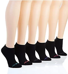 Terry Low Cut Socks - 6 Pack Black O/S