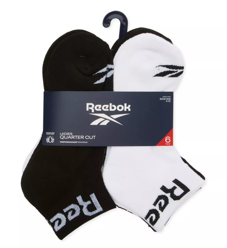 Reebok Logo Cuff Quarter Socks - 6 Pack 201QT03 - Image 1