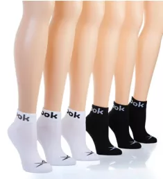 Logo Cuff Quarter Socks - 6 Pack