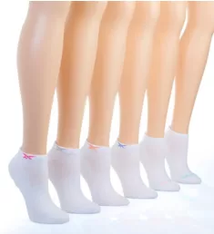 Logo Low Cut Socks - 6 Pack White O/S