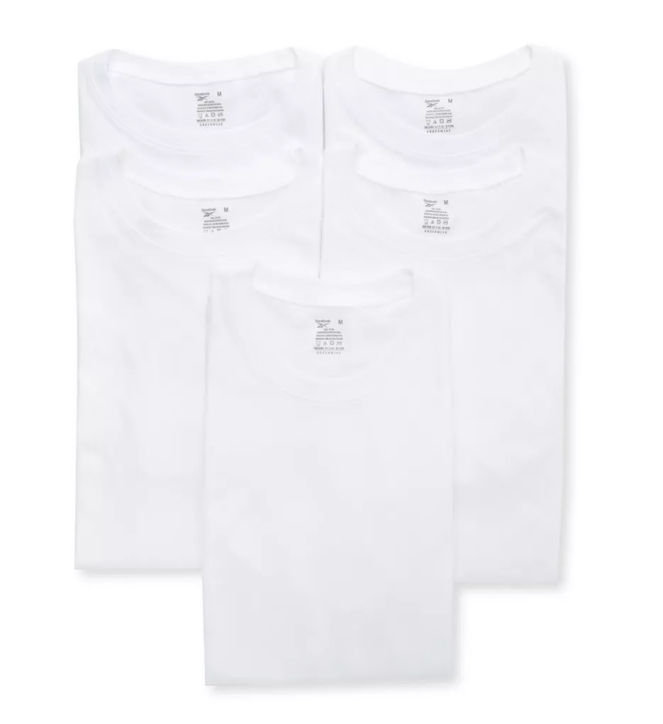 Sport Cotton Jersey Crew Neck T-Shirts - 5 Pack