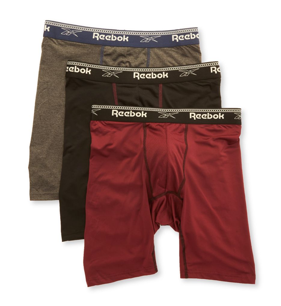 Performance Compression Boxer Briefs 3 Pack BFGCA2 S by Reebok