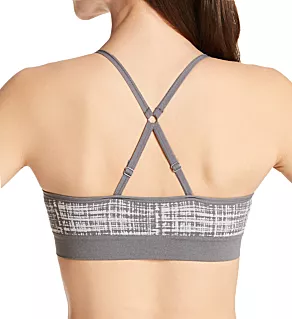Seamless Bralette - 2 Pack Smoked Pearl/Black L