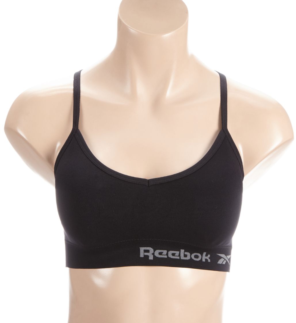 Reebok Seamless Bralette - 2 Pack Smoked Pearl/Black L  - Image 1